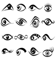 Abstract eye symbol set vector image