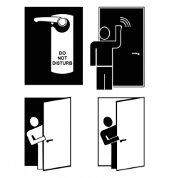 Do not disturb vector image