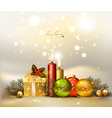 Light Christmas background vector image