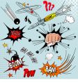 Comic elements vector image