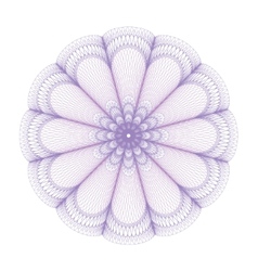 Guilloche rosette vector image