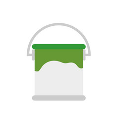 Paint bucket isolated vector image