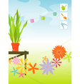 Spring garden vector image