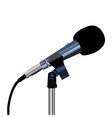 Microphone cord vector image