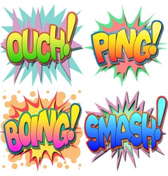 Comic Book Exclamations vector image
