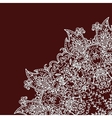Vintage invitation card with lace ornament vector image