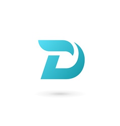 Letter D logo icon design template elements vector image