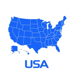 USA map vector image