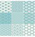 Seamless ocean wave pattern vector image