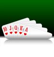 Royal flush vector image