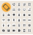 Mobile devices computer and network connections vector image