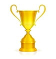 Gold trophy vector image