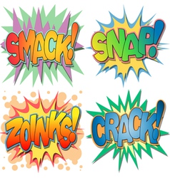 Comic Book Exclamations vector image