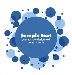 Round background vector image