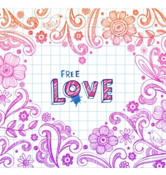 Floral frame vector image