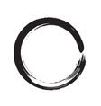 Circle shape black grunge background vector image