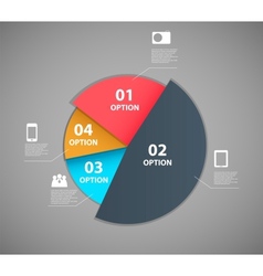 Infographic template design vector image