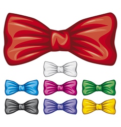 Bow ties collection vector image