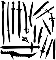 Swords vector image