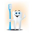 Happy tooth vector image