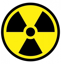 Radiation sign vector image