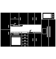 Kitchen Furniture vector image
