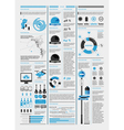 Infographics with a map vector image