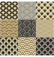 Seamless ocean wave pattern vector image
