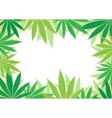 Hemp white background vector image
