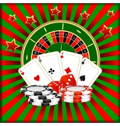 Casino games vector image
