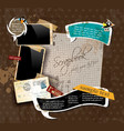 Vintage scrapbook vector image