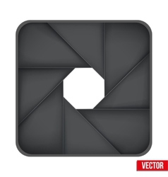 Icon of Camera aperture lens Icon of Camera aperture lens vector image