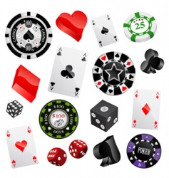 Casino design elements Casino design elements vector image
