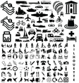 Silhouette collection vector image