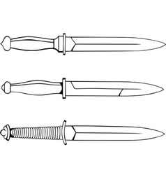 Military knife Military knife vector image