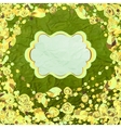 Vintage Floral Pattern Card vector image