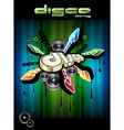 Disco dance background vector image