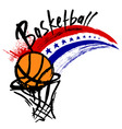 Basketball design vector image