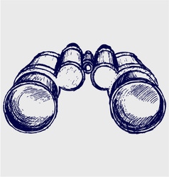 Binoculars vector image