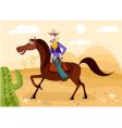 Cowboy vector image