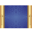 Gold blue background vector image