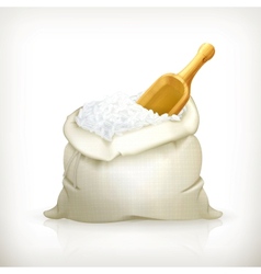 Bag of rice vector image