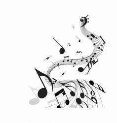 Musical notes vector image