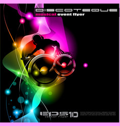 Disco Event Poster vector image