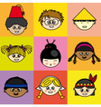 Children of different ethnicities vector image
