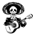 Mariachi guitar player vector image
