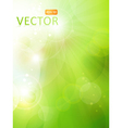 Green bokeh background vector image