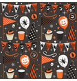 Halloween pattern vector image