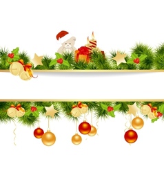 Christmas card vector image