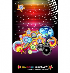 Discotheque Dj flyers vector image